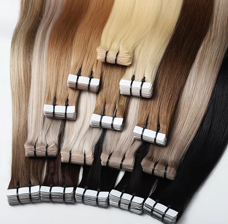 Invisible Tape In Extensions Real Hair - Extensões de Cabelo Humano com Fita