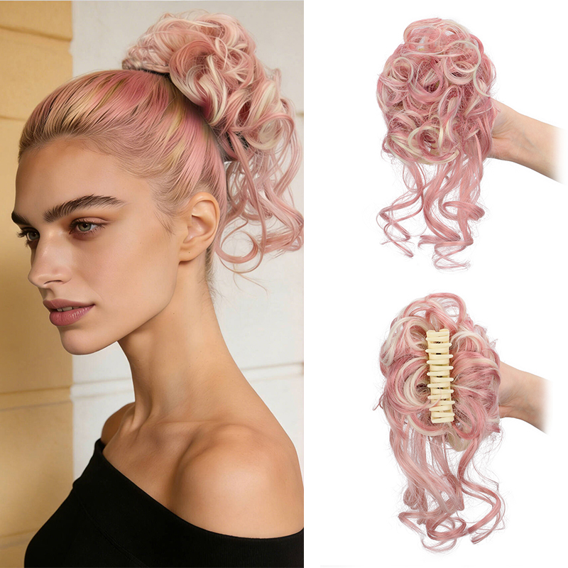 Coque de cabelo com presilha,  - Claw Clip Messy Bun Hair Piece avaliação e preço