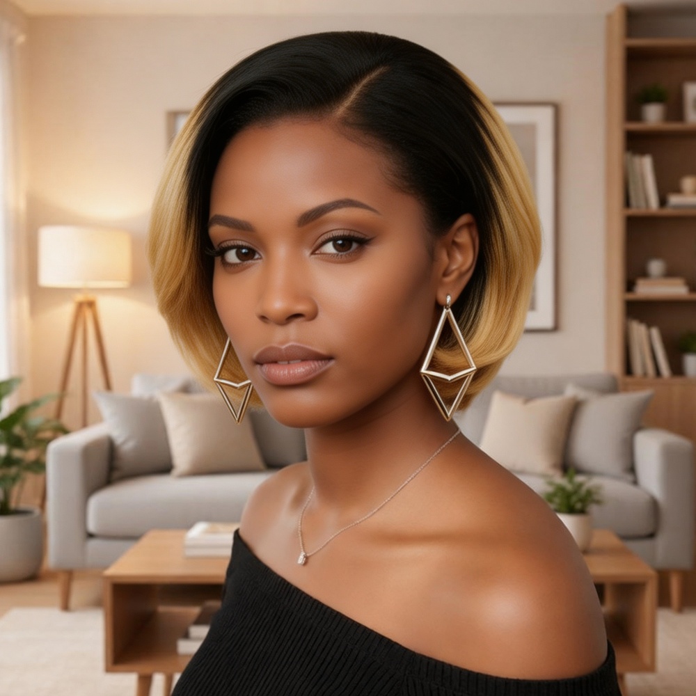 Peruca de Cabelo Humano Curta  - Glueless Wear And Go Human Hair Wig avaliação e preço