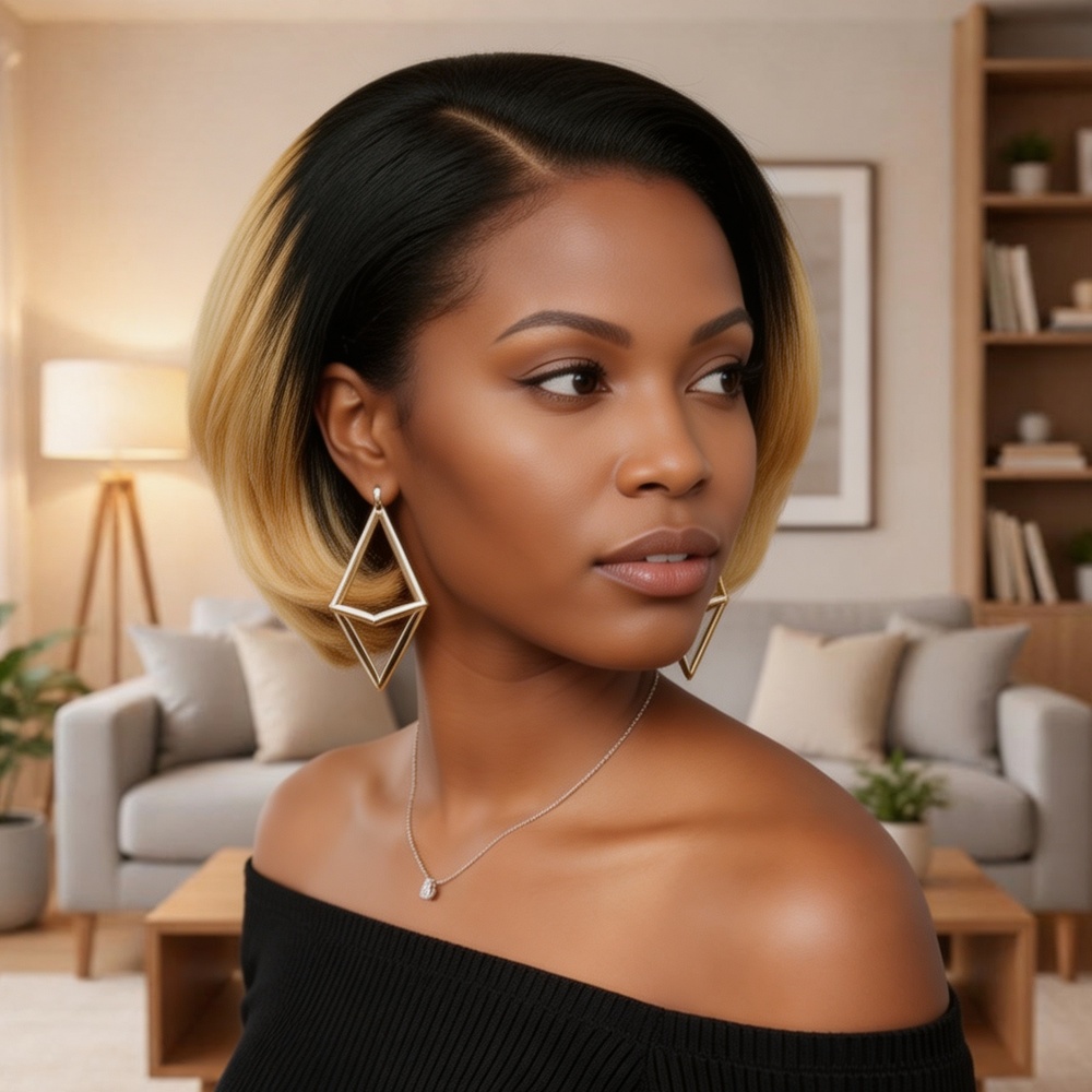 Peruca de Cabelo Humano Curta  - Glueless Wear And Go Human Hair Wig avaliação e preço