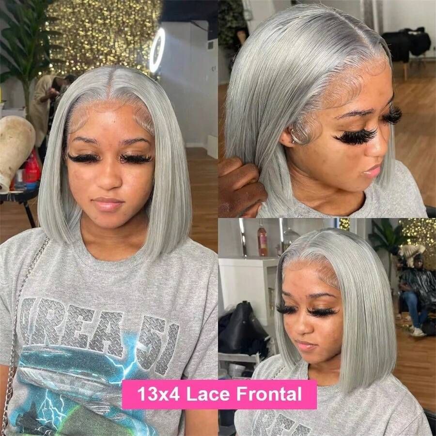 Perucas de cabelo humano liso, - Glueless Wear And Go Human Hair Wig avaliação e preço